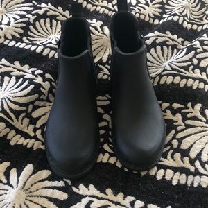 Madewell Chelsea Black Rainboots